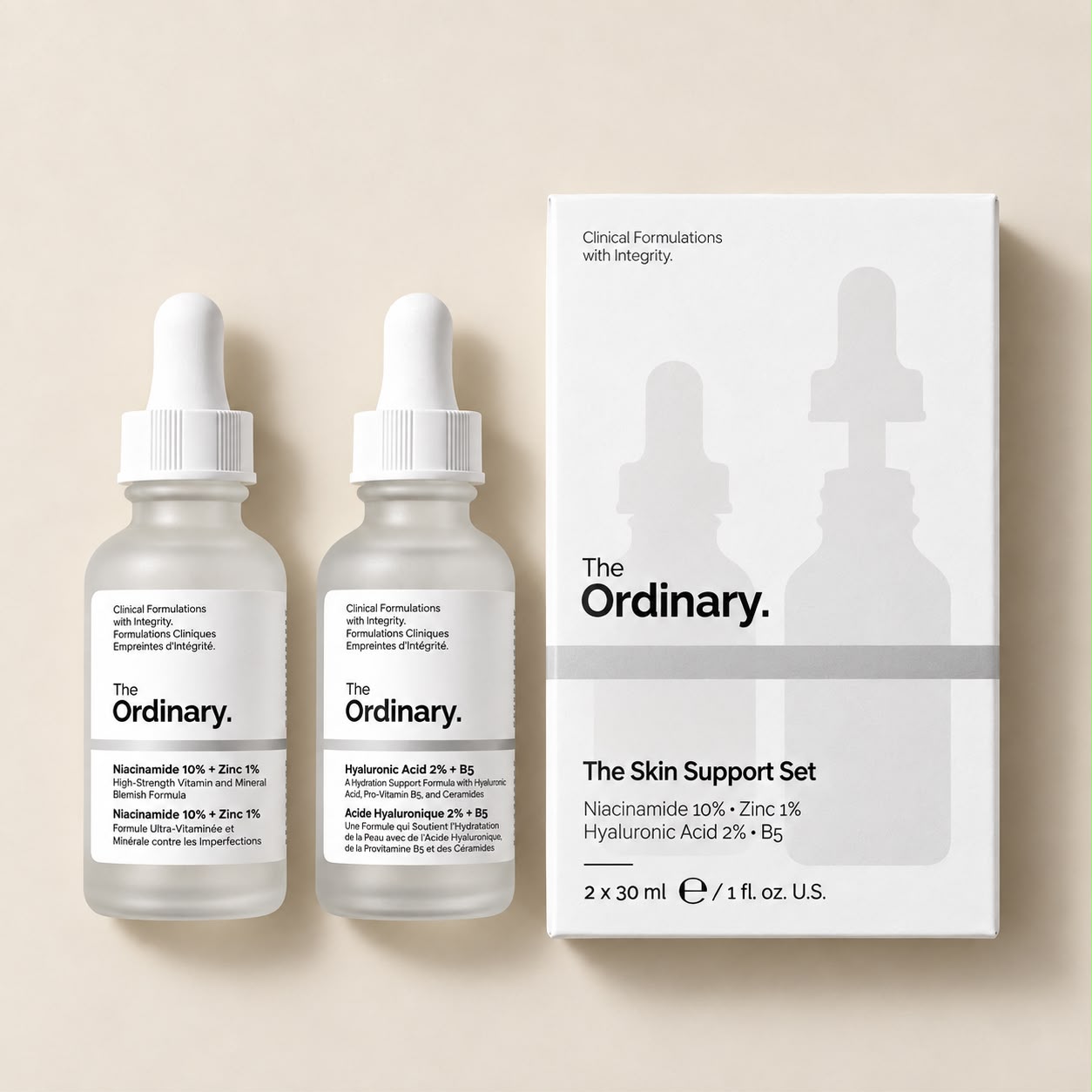 The Ordinary Skin Support Set